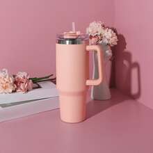 1 件 1200 毫升/40 盎司手柄保温杯，304 不锈钢真空保温车载旅行杯，可保温/保冷