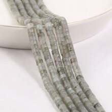 Pierres naturelles de 4x2 mm - Howlite, Agate, Quartz, Jaspe. Perles en forme de cylindre tube pour la fabrication artisanale de bracelets, colliers et accessoires de bijouterie DIY pour femmes