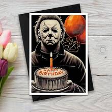 Inspirierte Horrorfreunde Geburtstagskarte, perfekt für Halloween, Weihnachten, Gruselgrußkarte, Freundschaftskarte, einzigartiges Geschenk für Freunde, Familie und Geliebte