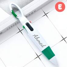 1-80支装定制四色圆珠笔，多色笔，四合一按动式四色圆珠笔，适用于办公、学校用品、学生、礼品、派对赠品 - 彩色 - 查看 8