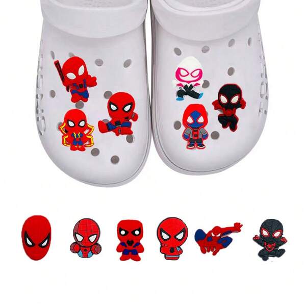 12pcs Cute  Pattern Shoe Charms Set, PVC Shoe Decorations For Beach Bag, Shoe Accessories Charms, Gift Idea For Birthday Christmas Valentine's Day Halloween Party Favors, Cute Shoes Accessories For Spring Summer