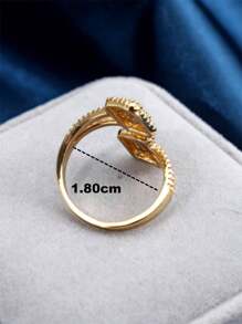 1 pieza Anillo de dedo con diseño geométrico cúbico de plata, accesorio de joyería versátil de uso diario para mujeres