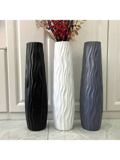 Piece Large Moderne Vloer St ing Vase Home ation Lightweight Plastic ative Vase, Room ation, Aesthetic, Girly Beautiful Outdoor Garden Flower Glass view 7