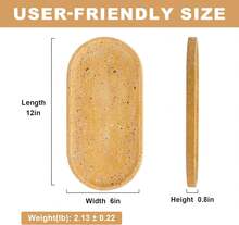 Koville Italian Natural Travertine Tray, 12"X6" Vanity Decorative Marble Tray For Countertop Organizer, Catchall Tray For Perfume, Candles, Jewelry Dish Tray - Golden Travertine - View 4