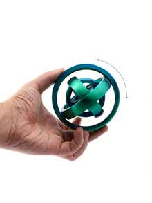 1 件 3D 打印全向陀螺仪、螺旋多边形推力玩具、行星环减压玩具
