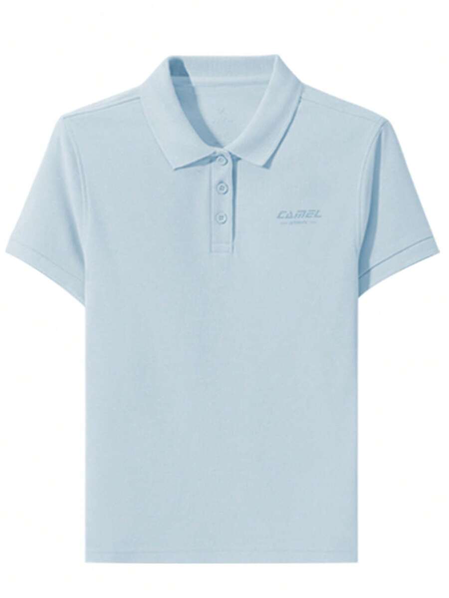 CAMEL CROWN 男士短袖Polo衫夏季运动polo衫翻领短袖休闲速干T恤上衣