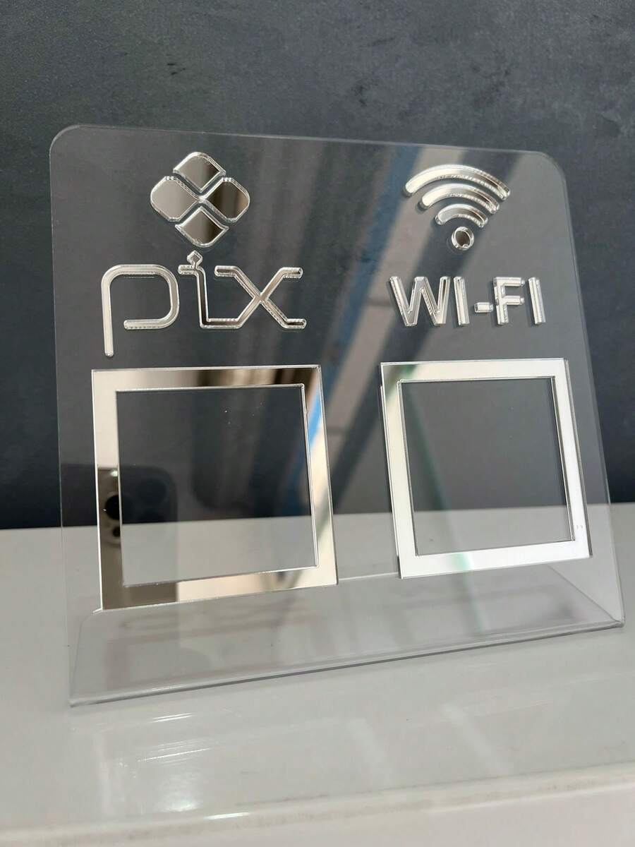 Pix Display Board Table Counter PIX And WI-FI - 水晶與銀 - 查看 1