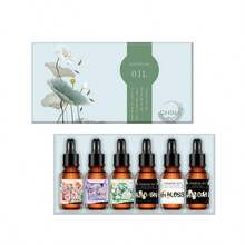 Bộ 6 loại tinh dầu thơm (Hoa loa kèn, Hoa anh đào, Chuông gió xanh, Fresia, Hoa oải hương, Hoa lê, Hoa dành dành/Hoa cúc) Máy tạo độ ẩm tinh dầu thơm, Hộp đựng tinh dầu đơn. - đa hương vị - Xem 1