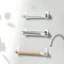 4 pièces Ensemble organisateur de cuisine sans perçage - Étagères de rangement multifonctionnelles pour film alimentaire, sacs poubelle et plus - Parfait pour les armoires, les réfrigérateurs et les parapluies