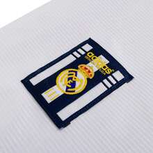 Adidas 皇家马德里官方 99 短袖宽松 Polo 领 T 恤带俱乐部徽章，男式运动足球训练 T 恤 JJ3801 - 白色 - 查看 6