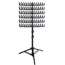 Rack de tressage de cheveux, support réglable en hauteur avec 144 chevilles pour extensions capillaires. Avec outils de tressage, séparateur de cheveux. (Cadeau pour elle / Cadeau pour lui / Cadeau romantique / Cadeau d'amour / Cadeau de couple / Cadeau de la Saint-Valentin / Présent de la Saint-Valentin) - Noir - Voir 9