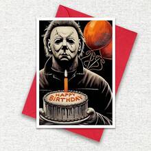 Inspirierte Horrorfreunde Geburtstagskarte, perfekt für Halloween, Weihnachten, Gruselgrußkarte, Freundschaftskarte, einzigartiges Geschenk für Freunde, Familie und Geliebte