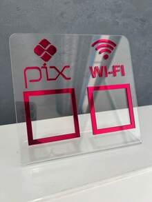 Pix Display Board Table Counter PIX And WI-FI - 紅色水晶 - 查看 1