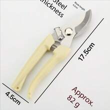 1 件不锈钢树枝修枝剪，花园果园果树花卉嫁接修剪剪刀工具 - 芥末黃 - 查看 3