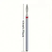 2件組鑽石修甲鑽頭組－專業 3/32" 火焰形碳化物鑽頭，適用於美甲、居家與沙龍使用 - 彩色 - 查看 5