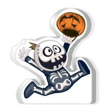 1 Stück transparenter Acryl Halloween Heim Dekoration Ornament Schreibtisch Deko Ornamente Halloween Geschenke Frohes Halloween