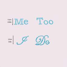 1 件亚克力水钻 I DO 字母装饰水钻贴纸，婚礼配饰情侣鞋贴纸