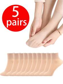 20/10/5 Pares Meias Femininas 3/4, Meias Femininas de Cor Sólida Fashionable e Confortáveis para Negócios, Casual, Férias, Meias 3/4 para Todas as Estações, Resistentes a Odores, Respiráveis, Elásticas, que Absorvem a Umidade e Secam Rapidamente, Adequadas para Uso Diário de Homens e Mulheres