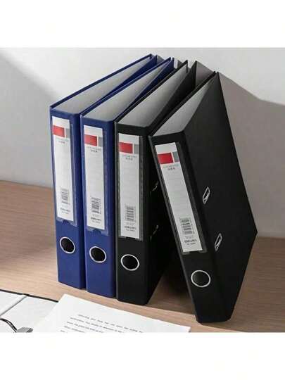 1/2/3 schwarze A4-Ordner aus robustem, dickem schwarzem Papier, A4-Ordner für Bürobedarf und Schreibwaren, Schnellordner, 5 cm und 7,6 cm große Zweiloch-Schnellordner, Aktenordner, Schnellordner für Bürobedarf, Schnellordner mit großem Fassungsvermögen, Zweiloch-Ordner aus Karton, Aktenboxen für Bürobedarf, Aktenboxen aus Kunststoff, Aufbewahrungsboxen für Rechnungen und Informationen, Boxen für Finanzbelege, robuste Doppelloch-Schnellordner fürs Büro, Archivdaten-Aufbewahrungsordner aus Karton,