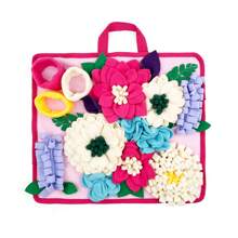 KM-P Pet Training Snuffle Mat Slow Feeder Interactive Puzzle Feeding Mat For Rabbits, Hamsters, Small Dogs