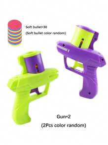 Juego de 1 o 2 lanzadores de zanahoria blanda con 15 discos de espuma, juguete interactivo de gato de colores, juguete de alivio del estrés, juguete anti-estrés, juguete para interior/exterior, lanzadores de disco volador en forma de zanahoria, juguete interactivo giratorio y de disparos para niños de 3 a 12+ años, mascotas y juegos interactivos