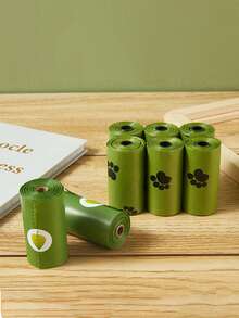 450 个/30 卷加厚狗屎袋，宠物粪便袋防漏宠物粪便，超厚狗屎袋 - 防漏无碎屑宠物粪便袋，适合户外探险 - 方便便携，非常适合狗主人、露营、徒步旅行、宠物用品 - 綠色 - 查看 8