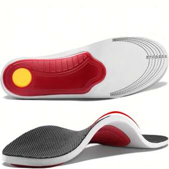 重型足弓支撑鞋垫，男女款鞋垫，强力足弓支撑鞋垫，扁平足鞋垫，减震，压力分散，透气面料