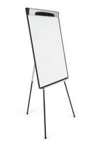 Bi-Office Cavalletto magnetico a treppiede design - 70 x 100 cm (formato europeo), superficie in acciaio laccato, telaio in alluminio e plastica nera