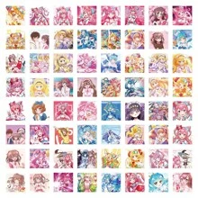 bandai 1 Pieza de 63 hojas/Bandai Go! PRINCESA Belleza de la luz Chica Doodle Pegatina de moda Pegatina decorativa de un solo elemento Pegatina impermeable para teléfono móvil, verano, temporada de vuelta al colegio, regalo escolar, alta calidad - Regalo de cumpleaños - Regalo de Navidad - Regalo de Pascua - Regalo del Día de San Valentín - Regalo perfecto