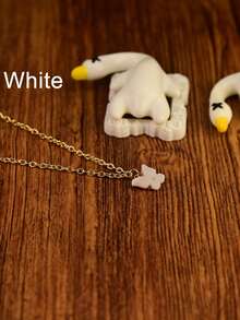 1 件甜美蝴蝶项链彩色昆虫吊坠锁骨链项链，适合日常佩戴