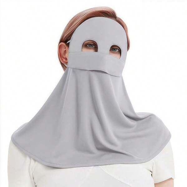 1pc Of Highly Attractive Sun-Shading, Breathable And Comfortable Masks For Spring And Summer, Full-Face Neck Protection Integrated Sun-Shading Masks, Suitable For Wearing In Spring, Summer And Autumn, For Going Out, Camping And Mountaineering