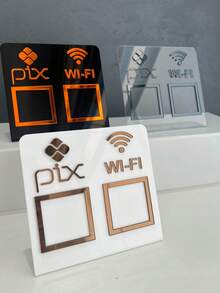 Pix Display Board Table Counter PIX And WI-FI - 白色與藍色 - 查看 4
