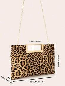 Sac à main imprimé léopard, sac à bandoulière à chaîne, sac à rabat imprimé léopard de grande capacité et . Convient pour les déplacements quotidiens ou les sorties des femmes, également adapté pour les fêtes, les mariages, les bals, les dîners/banquets de gala. Peut être assorti avec des robes de mariée, des robes de soirée, des robes de bal, des robes d'anniversaire, etc. Sac imprimé guépard, retour de l'imprimé léopard, nouveau sac imprimé tigre pour l'automne/hiver, indispensable pour les femmes. - Multicolore - Voir 7