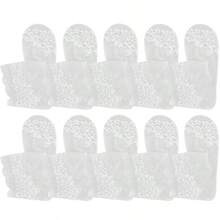 女士袜子时尚蕾丝柔软袜子透明弹力薄款踝袜性感透气女 - 彩色 - 查看 15