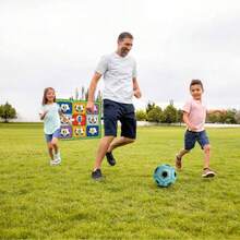 Kickball Children's Football Shooting Game, Intelligent Fitness Fun Toy, Suitable For Boys And Girls In Autumn, Hook And Loop Football Throwing Cloth Game, Reusable, Outdoor Football Training Target For Early Winter, Perfect Gift For Parent-Child Indoor/Outdoor Leisure, Festivals, Parties, Birthdays, Halloween, Christmas