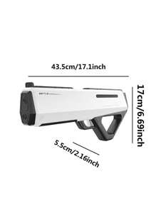 Pistola de agua automática de ciencia ficción con succión de agua de un solo botón, pistola de agua de largo alcance ultra, juguete de pistola de agua para diversión de verano, juguete de pistola de batalla de agua de alta capacidad, gran regalo para Navidad, Halloween, Acción de Gracias, cumpleaños (Cada producto se prueba para verificar su funcionamiento antes del envío, cualquier marca de agua residual dentro del producto es del proceso de prueba y es normal, sin afectar el uso)