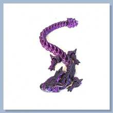 1个3D打印可动关节龙形减压玩具，酷炫关节龙形礼物，可爱3D打印动物龙形减压玩具，3D打印龙形装饰品 - 彩色 - 查看 22
