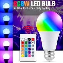 2PCS Smart Dimming LED RGB Light Bulb, E27 Base, Aluminum Alloy Heat Dissipation, Colorful Atmosphere Lamp For Living Room & Bedroom - Multicolor - View 3