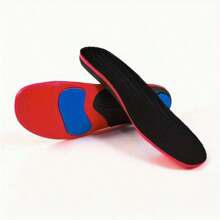 1 Pair Of Unisex Full Foot Massage Shock-Absorbing Insoles For Work Shoes And Sneakers Board Shoes