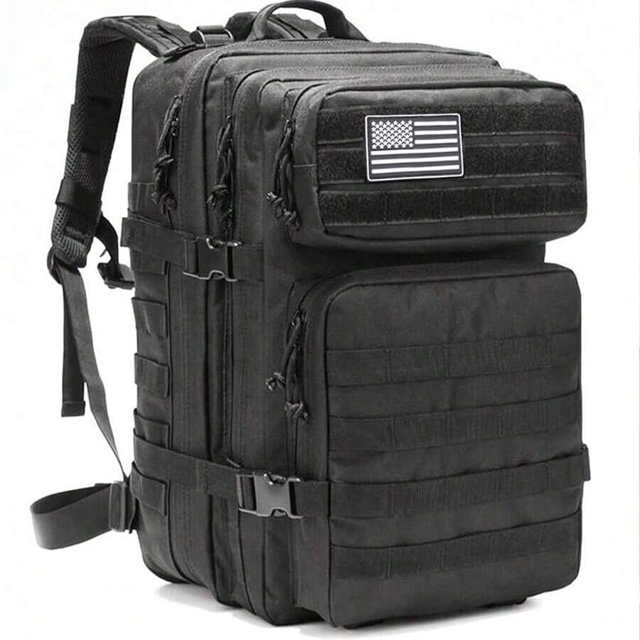 1pc 45L Military Tactical Backpack, Unisex Assault Pack Outdoor Travel Bag