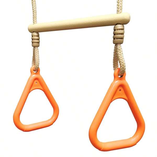Horizontal Bar Hanging Ring Swing Outdoor Indoor Handshake Fitness Exercise Arm Wholesale Triangle Hanging Ring Swing Adjustable Length Hanging Ring Pull Up Hanging Ring Pull Ring