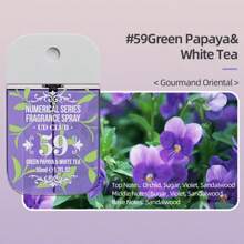 زجاجة رذاذ عطر برازيلي رقمي سعة 50 مل، خالي من الكحول، رائحة منعشة للهواء وملابس، رائحة زهرية وفاكهية، مثالية لغرفة النوم والمعيشة والمنزل وحفلات عيد الحب. هدية مناسبة للعائلة والأصدقاء والصديق/الصديقة. مدمج وقابل للحمل، مناسب لموسم التخرج والعودة إلى المدرسة