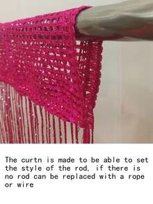 1 件 100*200 厘米家居/客厅银色金属线绳窗帘，加厚流苏装饰窗帘，适用于婚礼/仪式、入口装饰