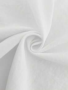 女式无袖 V 领吊带半襟 A 字形口袋阔腿休闲连体裤，春夏季 - 白色 - 查看 6