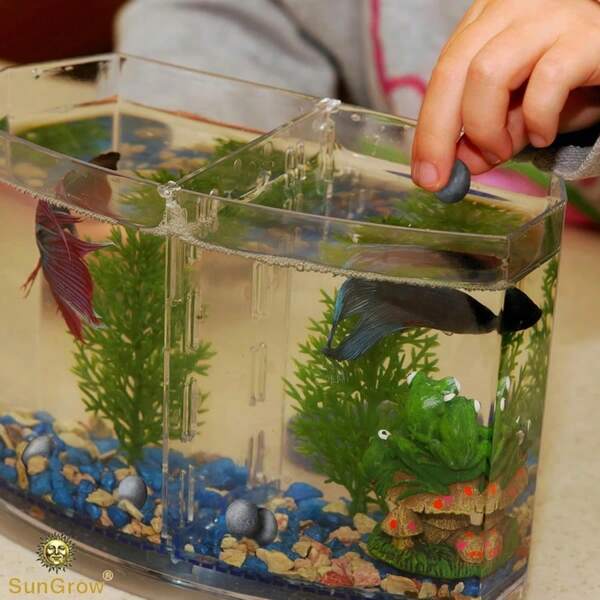 SunGrow Betta Balls, Water Conditioner With Over 30 Beneficial Elements For Tropical Fish, Freshwater Fish Tank PH Balance Decor, 0.3" Betta Fish Tank Accessories, 10 Pcs Per Pack