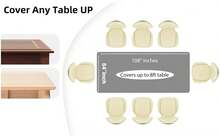 (12-Pack Heavy Duty Plastic Table Covers Tablecloth (Reusable) (Rectangle 54" X 108", Silver) - Silver - View 6