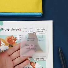 200张75毫米*75毫米透明便利贴，记事本，学生便签，书签，适合学生，教师，办公室，方便书写，学校用品，办公用品，学校用品，返校