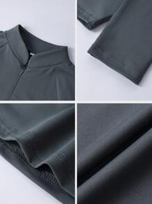 GAOVOT Women's Two Pieces Sexy Athleisure Running Exercise Yoga Long Sleeve Top And Shorts Set