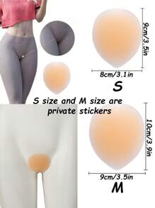 2 pezzi Cuscinetti in silicone riutilizzabili e invisibili per il seno da donna, utilizzati per migliorare fisicamente i glutei su entrambi i lati e modellare il corpo, supportare le anche e i glutei con patch che mostrano l'ingrandimento, adatti a signore di vari tipi di corporatura