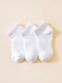 3 pares de calcetines deportivos de malla negros y blancos a rayas, transpirables y absorben el sudor, calcetines de red elásticos para uso casual diario